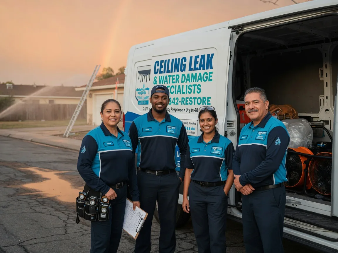 Ceiling Leak Cleanup company in North Robinson, OH